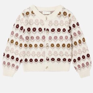Rylee + Cru Cheyenne Cardigan | Floral Jacquard | 4-5Y